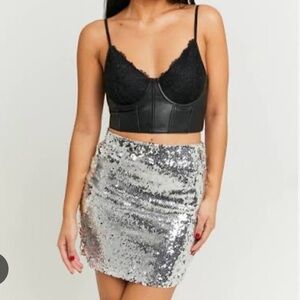 Allen Schwartz sequin miniskirt